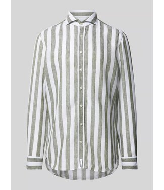 BLD-Hugh linnen green stripe 5727