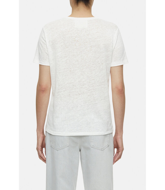 Closed T shirt v neck linnen ivory