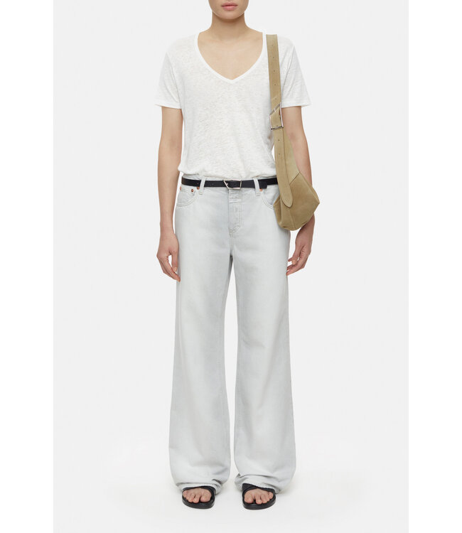 Closed T shirt v neck linnen ivory