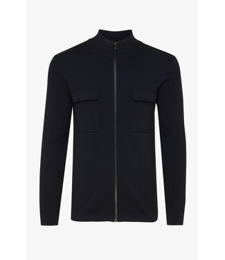 Genti Cardigan zip navy K9114 010