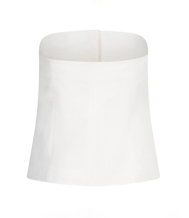 Aspring blazer top Ecru