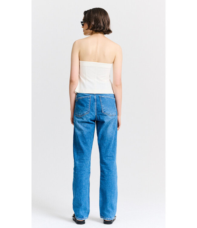 Aspring blazer top Ecru