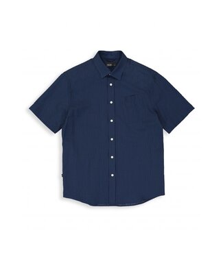 Butcher of Blue Aidan Seersucker shirt SS iris blue