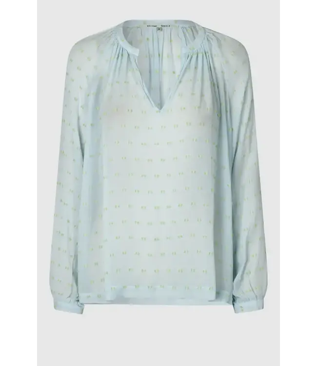 Second Female Cilla Tunic blouse ice water