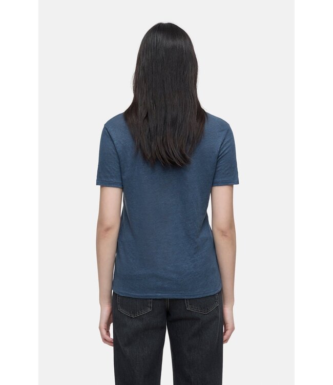 Closed T shirt v neck linnen space blue
