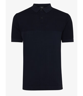 Genti Polo SS knit blue