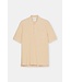 Closed Short sleeve polo cotton waffle sahara sand