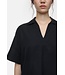 Closed Short sleeve tunic Black