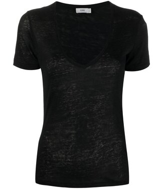 Closed T shirt v neck linnen 100