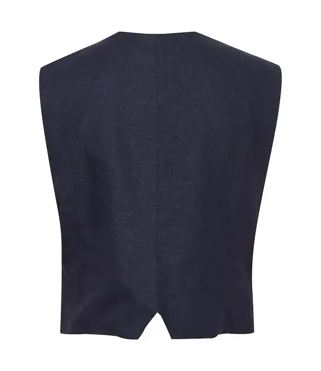 Gestuz Liza linnen waistcoat
