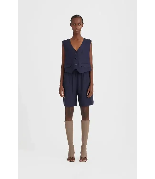 Gestuz Liza linnen waistcoat