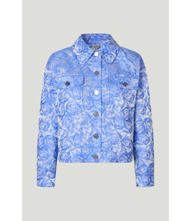 Baum und Pferdgarten Berette blue rose jacquard jacket