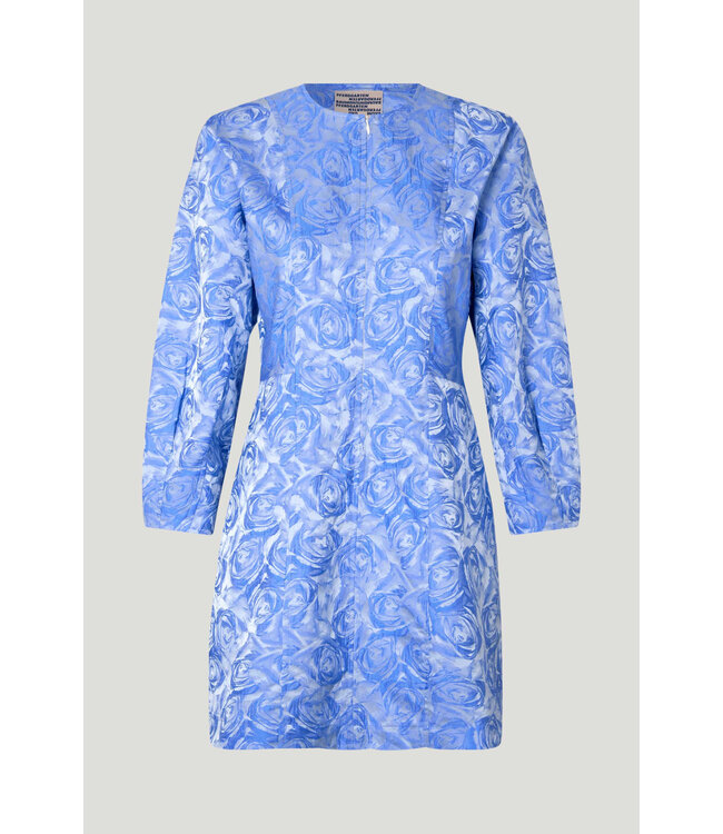 Baum und Pferdgarten Amyra blue rose jacquard dress