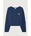 American Vintage Sweat  shirt court Navy Chine