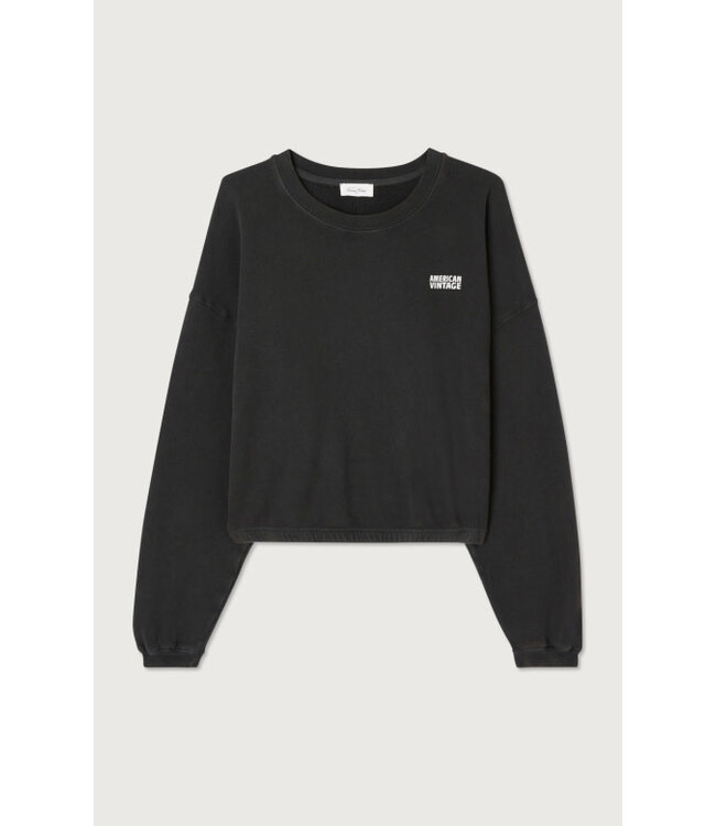 American Vintage Sweat Izubird   Drop vintage black