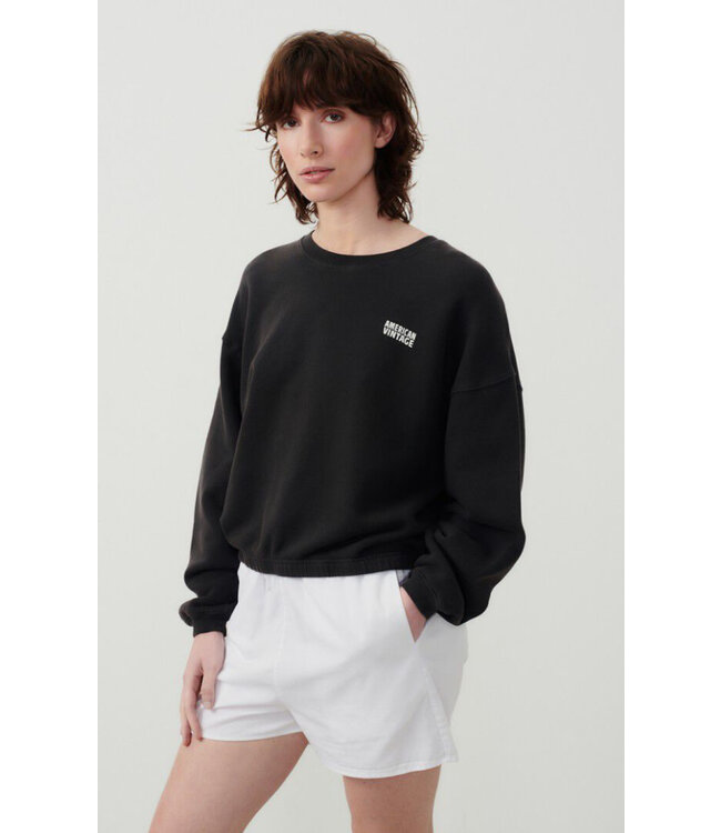 American Vintage Sweat Izubird   Drop vintage black