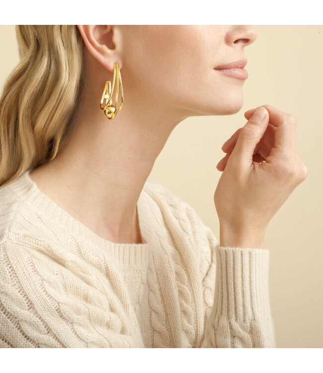 Gas Bijoux Jupi gold  earrings