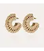 Gas Bijoux Crocus earring raffia gold