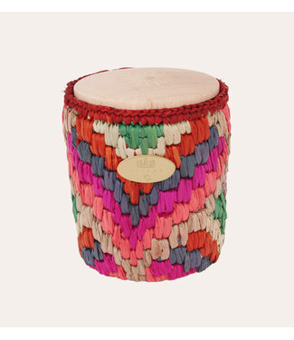 Gas Bijoux Bougie ensoleille moi raphia colour Candle