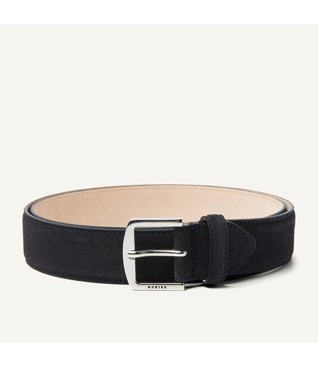 Nubikk James Belt (M) Navy Suede 95