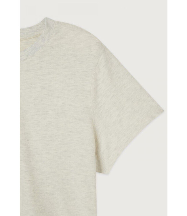 American Vintage T-shirt col shirt  Ypawood gris chine