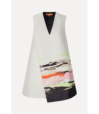 Stine Goya Tamar dress Woven Jacquard abstract strokes