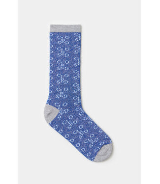 Closed Metallic lake blue socks