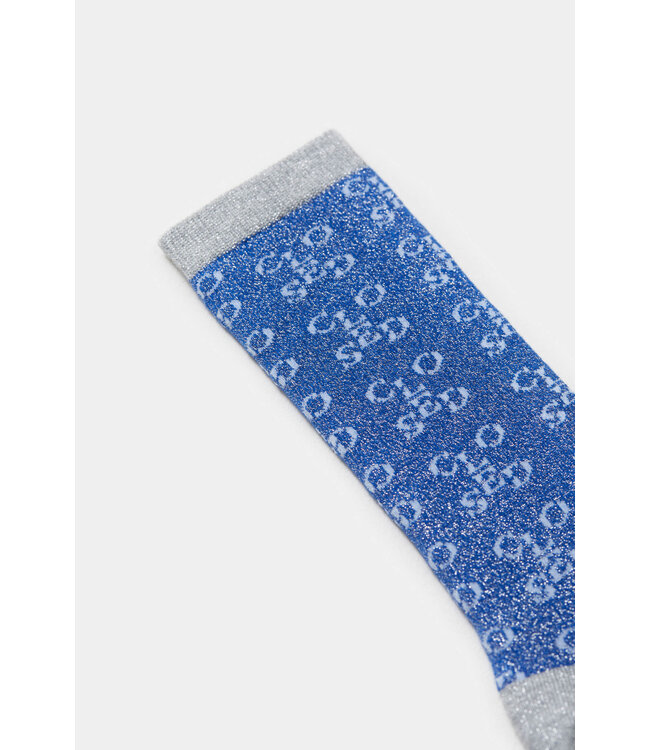 Closed Metallic lake blue socks