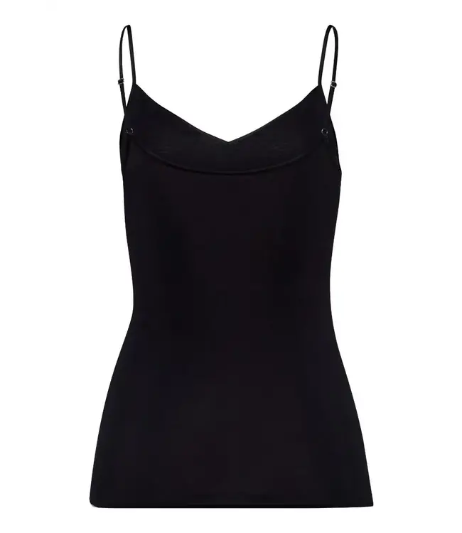 Hanro Cotton seamless top Black