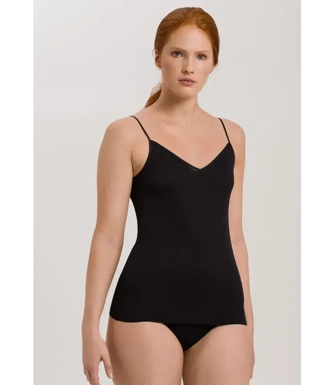 Hanro Cotton seamless top Black