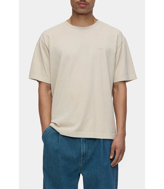 Closed Logo T-shirt Tonka Beige 272