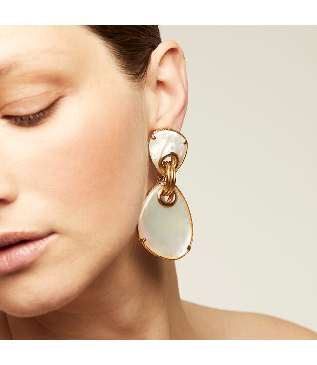Gas Bijoux Silia earrings large sold pearl