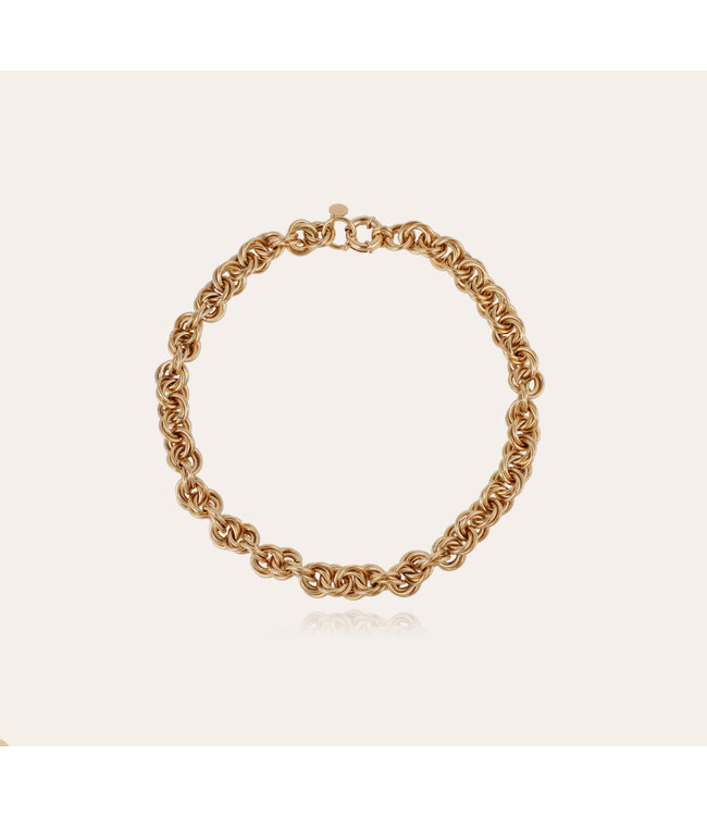Gas Bijoux Copy of collier maille ovale large gold