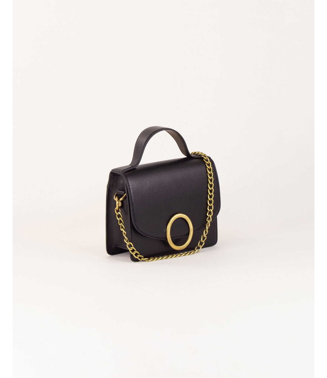 Sessùn Theao Mimi bag with oval buckle black