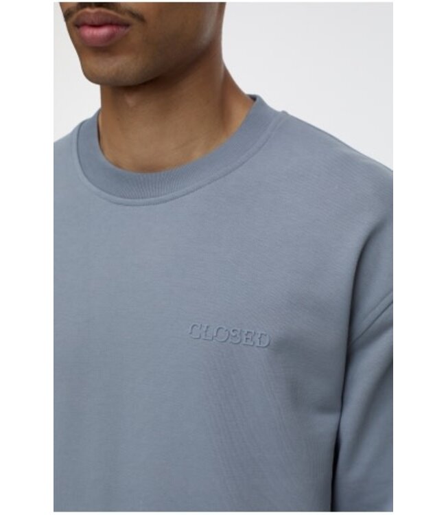 Closed Logo Crewneck Sweat washed stone