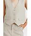 Gestuz Liza linnen waistcoat ancient scroll