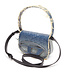 Diesel 1DR Iconic shoulder bag in denim and crystals