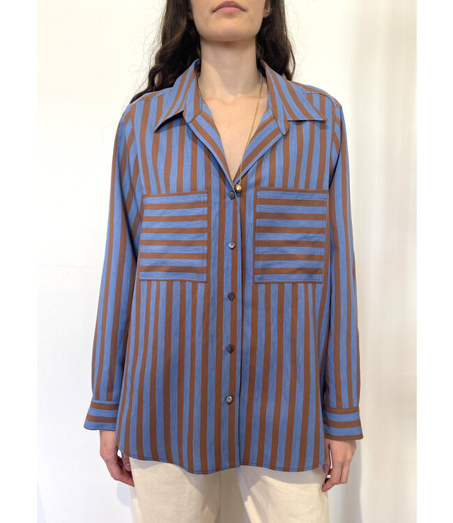 Vanessa Bruno Dann Blouse Blue/brown