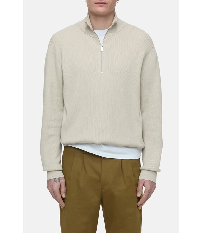 Closed Half zip tonka beige knit