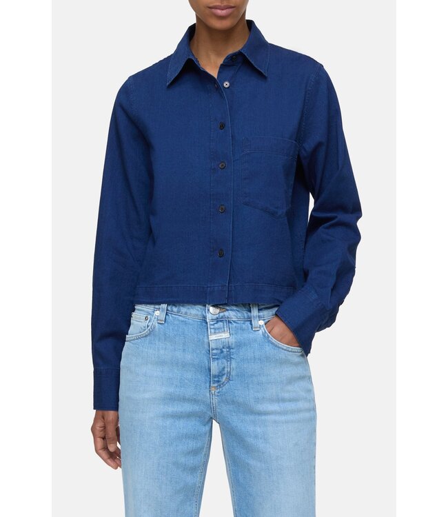 Closed Cropped Classic blouse DBL