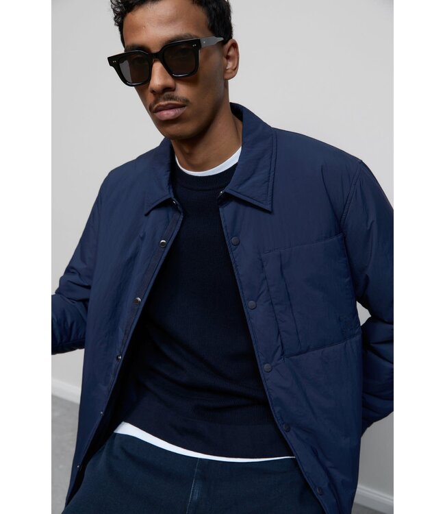 Closed Quilted overshirt smokey blue