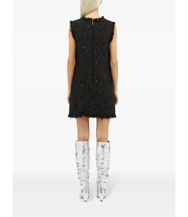 MSGM Abito dress black glitter