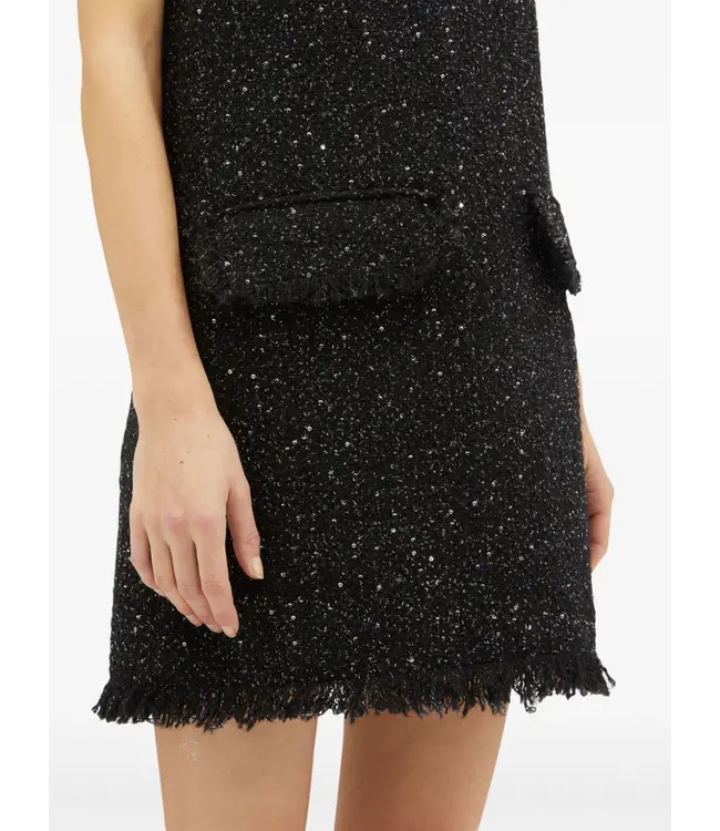 MSGM Abito dress black glitter