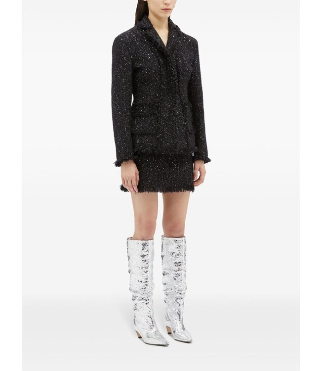 MSGM Gonna skirt black glitter