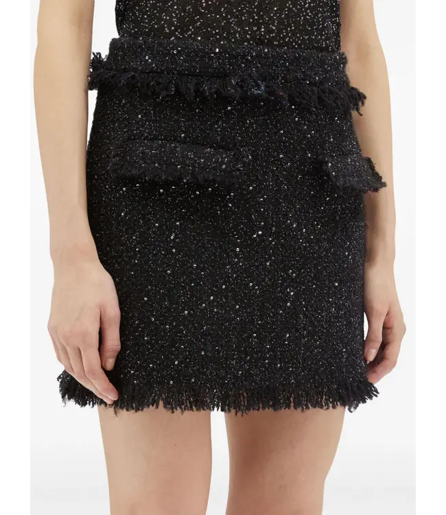 MSGM Gonna skirt black glitter