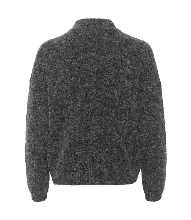 Gestuz Alpha short cardigan Charcoal melange Noos