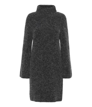 Gestuz Alpha rollneck dress Charcoal melange