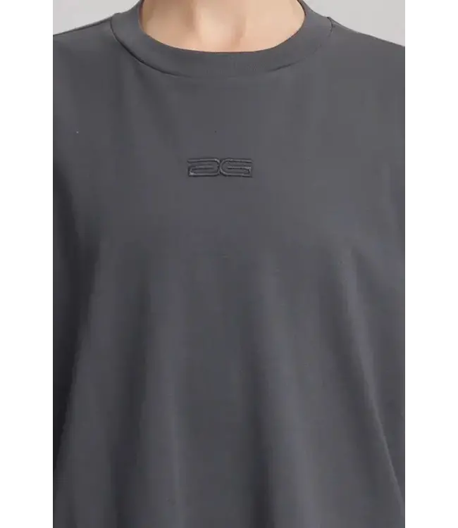 Gestuz Sami emb tee Grey Pinstripe