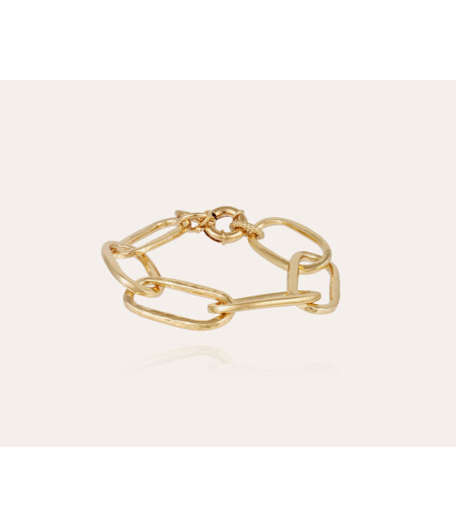 Gas Bijoux Maille ovale Bracelet large  gold
