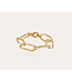 Gas Bijoux Maille ovale Bracelet large  gold